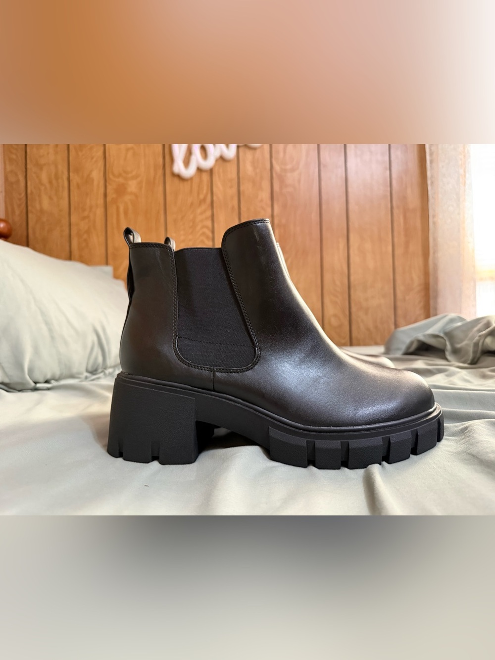 torrid Black Chunky Lug Chelsea Bootie